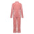 Athena Womens Pink Velvet Pyjamas - Back | Bown of London